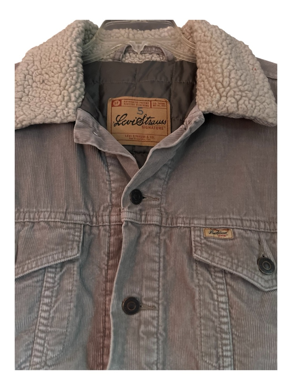 Levi Strauss Signature Quilted Lined Corduroy Trucker Jacket XL - Picture 2 of 12